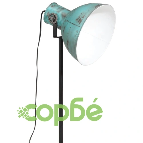 Подова лампа 25 W винтидж състарено синьо 75x75x90-150 см E27 ➤ топ цена ➤ sorbe.bg