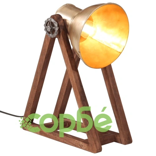 Настолна лампа 25 W, античен месинг, 30x17x40 см, E27 ➤ топ цена ➤ sorbe.bg