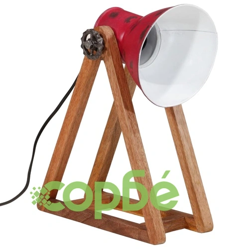 Настолна лампа 25 W състарено червено 30x17x40 см E27 ➤ топ цена ➤ sorbe.bg