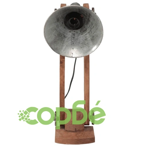 Настолна лампа, 25 W, винтидж, сребриста, 23x13x52 см, E27 ➤ топ цена ➤ sorbe.bg