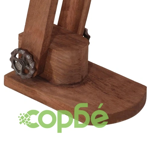 Настолна лампа, 25 W, винтидж, сребриста, 23x13x52 см, E27 ➤ топ цена ➤ sorbe.bg