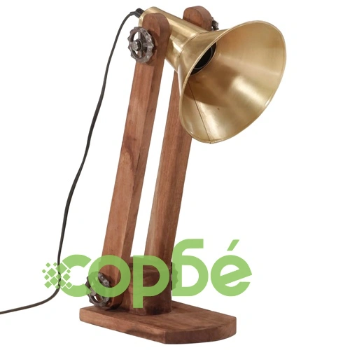 Настолна лампа 25 W, античен месинг, 23x13x52 см, E27 ➤ топ цена ➤ sorbe.bg