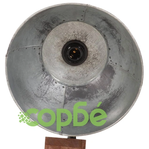 Подова лампа, 25 W, винтидж, сребриста, 45x45x120 см, E27 ➤ топ цена ➤ sorbe.bg