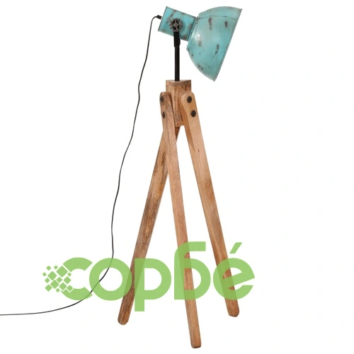 Подова лампа 25 W винтидж състарено синьо 45x45x120 см E27 ➤ топ цена ➤ sorbe.bg