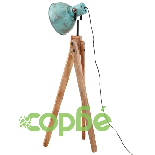 Подова лампа 25 W винтидж състарено синьо 45x45x120 см E27 ➤ топ цена ➤ sorbe.bg