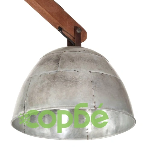 Лампа за таван 25 W, винтидж, сребриста, 29x18x85 см, E27 ➤ топ цена ➤ sorbe.bg