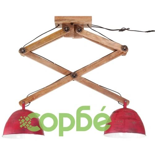 Лампа за таван 25 W червена 29x18x85 см E27 ➤ топ цена ➤ sorbe.bg