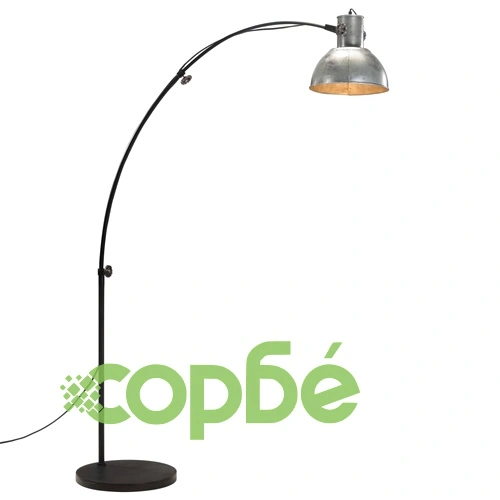 Подова лампа, 25 W, винтидж, сребриста, 150 см, E27 ➤ топ цена ➤ sorbe.bg