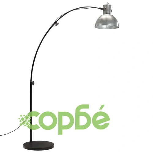 Подова лампа, 25 W, винтидж, сребриста, 150 см, E27 ➤ топ цена ➤ sorbe.bg