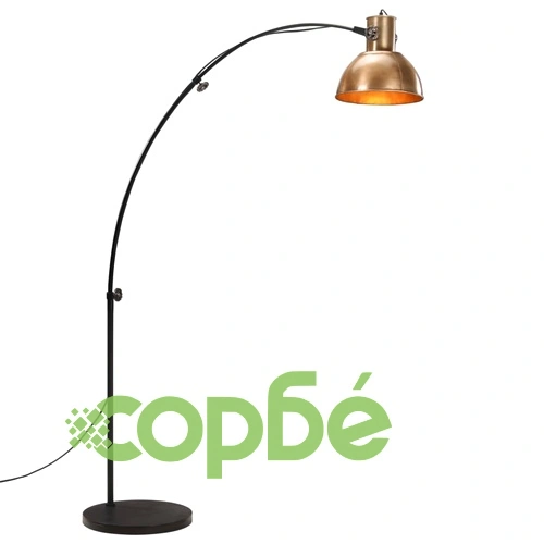 Подова лампа, 25 W, античен месинг, 150 см, E27 ➤ топ цена ➤ sorbe.bg