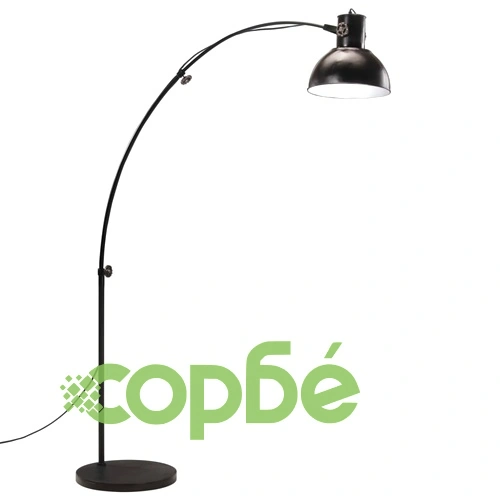 Подова лампа, 25 W, черна, 150 см, E27 ➤ топ цена ➤ sorbe.bg