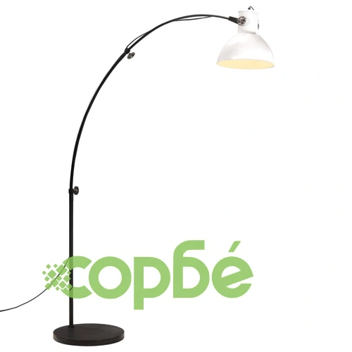 Подова лампа, 25 W, бяла, 150 см, E27 ➤ топ цена ➤ sorbe.bg