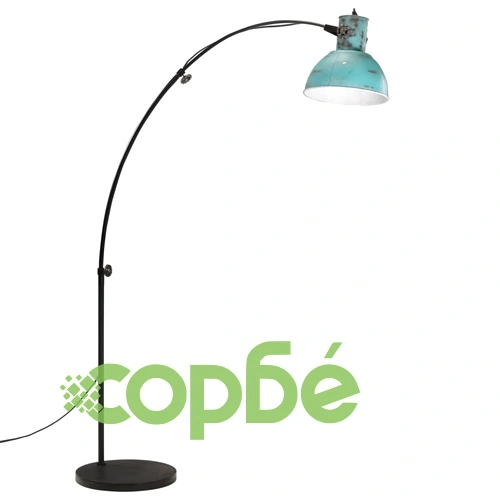 Подова лампа 25 W винтидж състарено синьо 150 см E27 ➤ топ цена ➤ sorbe.bg
