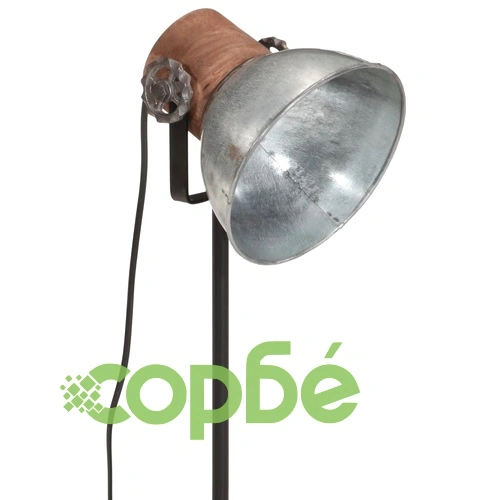 Настолна лампа, 25 W, винтидж, сребриста, 17x17x50 см, E27 ➤ топ цена ➤ sorbe.bg