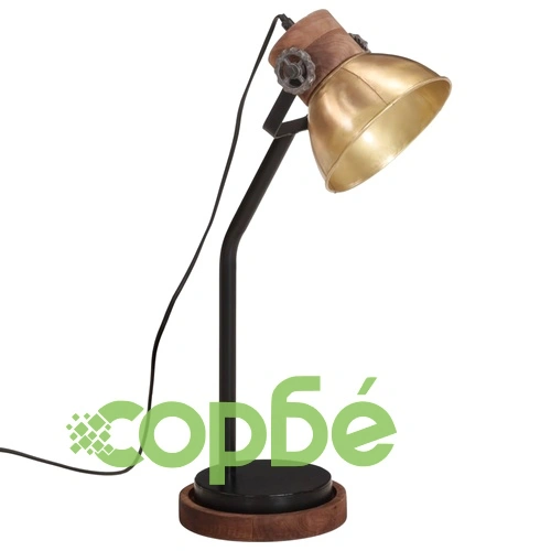 Настолна лампа 25 W, античен месинг, 18x18x60 см, E27 ➤ топ цена ➤ sorbe.bg