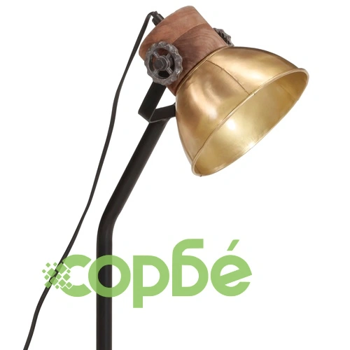Настолна лампа 25 W, античен месинг, 18x18x60 см, E27 ➤ топ цена ➤ sorbe.bg