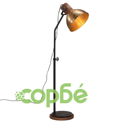 Подова лампа, 25 W, античен месинг, 30x30x100-150 см, E27 ➤ топ цена ➤ sorbe.bg