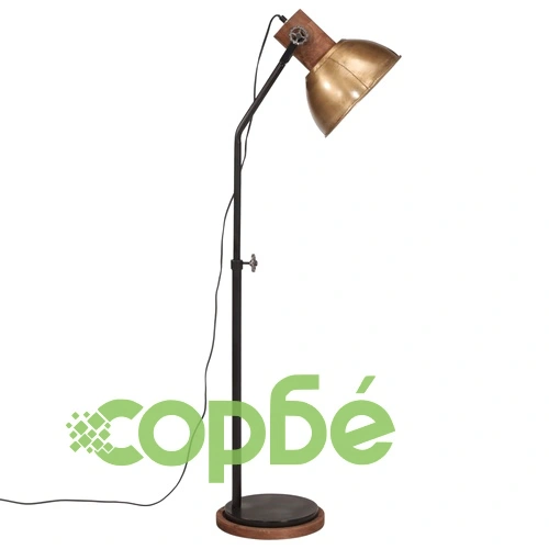 Подова лампа, 25 W, античен месинг, 30x30x100-150 см, E27 ➤ топ цена ➤ sorbe.bg