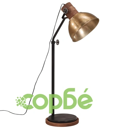 Подова лампа, 25 W, античен месинг, 30x30x100-150 см, E27 ➤ топ цена ➤ sorbe.bg