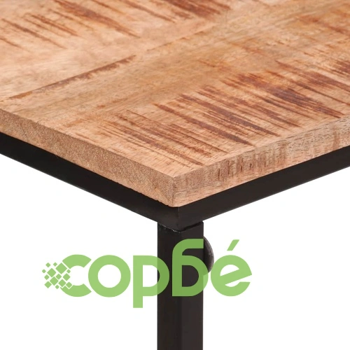 Конзолна маса, 80x30x74 cм, мангово дърво масив и желязо ➤ топ цена ➤ sorbe.bg