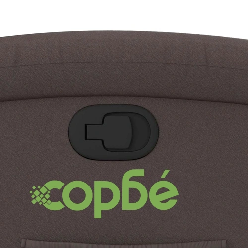 Реклайнер стол, тъмнокафяв, естествена кожа ➤ топ цена ➤ sorbe.bg