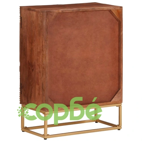 Бюфет, 55x30x76 см, мангово дърво масив и желязо ➤ топ цена ➤ sorbe.bg
