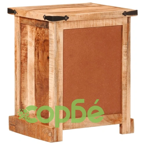 Нощно шкафче, 40x35x50 см, масивна мангова дървесина ➤ топ цена ➤ sorbe.bg