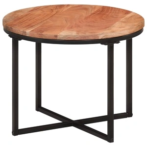 Маса за кафе 45x45x35 см акация масив и желязо