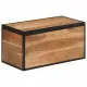 Кутия за съхранение 60x30x30 см масивно дърво акация и желязо