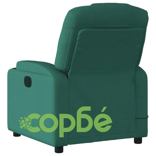 Масажен наклоняем стол, тъмнозелен, текстил ➤ топ цена ➤ sorbe.bg