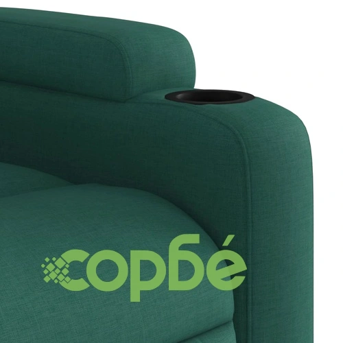 Масажен наклоняем стол, тъмнозелен, текстил ➤ топ цена ➤ sorbe.bg