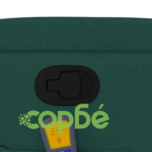 Масажен наклоняем стол, тъмнозелен, текстил ➤ топ цена ➤ sorbe.bg