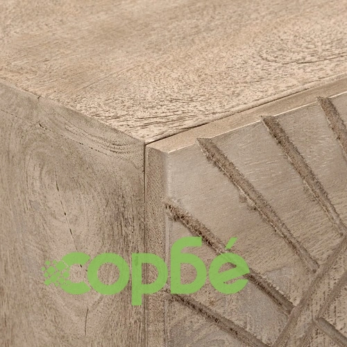 Скрин с чекмеджета 55x30x76 см масивно дърво манго и желязо ➤ топ цена ➤ sorbe.bg