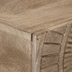Конзолна маса, 90x30x76 cм, мангово дърво масив и желязо