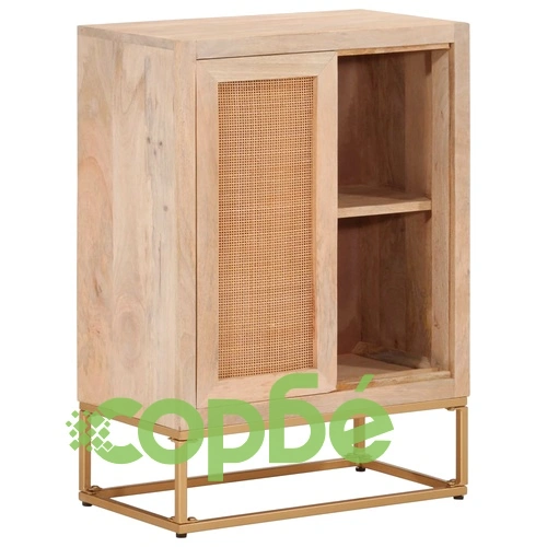 Бюфет, 55x30x76 см, мангово дърво масив и желязо ➤ топ цена ➤ sorbe.bg