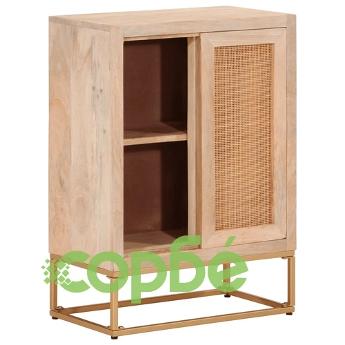 Бюфет, 55x30x76 см, мангово дърво масив и желязо ➤ топ цена ➤ sorbe.bg