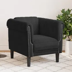 Кресло, черно, кадифе