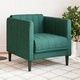 Кресло, тъмнозелен, плат