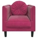 Фотьойл с възглавница, виненочервен, кадифе