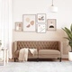 Диван Chesterfield с 2 седалки от kunstnahast капучино