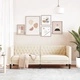 Диван Chesterfield с 3 седящи места, кремав, kunstnahast