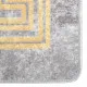 Перящ се килим, сиво и златисто, 150x230 см, противоплъзгащ