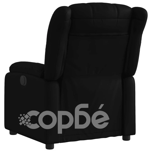 Реклайнер, черен, изкуствена кожа ➤ топ цена ➤ sorbe.bg
