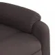 Масажен наклоняем стол, тъмнокафяв, текстил