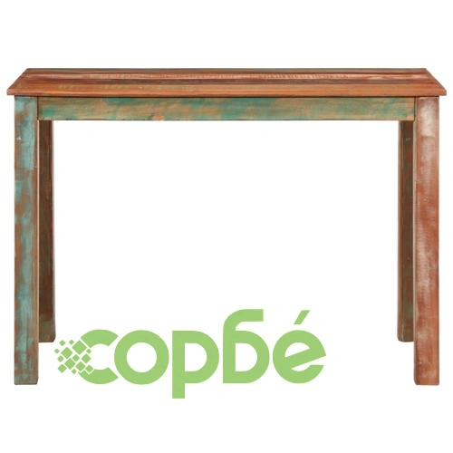 Трапезна маса, 110x55x76 cм, регенерирано дърво масив ➤ топ цена ➤ sorbe.bg