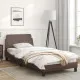 Рамка за легло с табла, кафява, 90x200 см, изкуствена кожа