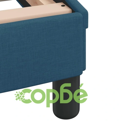 Рамка за легло с табла без матрак, синя, 160x200 см, плат ➤ топ цена ➤ sorbe.bg