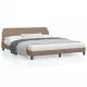 Рамка за легло с табла, капучино, 180x200 см, изкуствена кожа