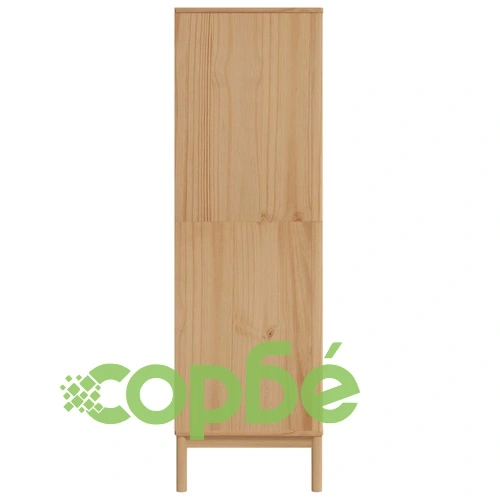 Гардероб FLORO, восъчнокафяв, 77x53x171 см, бор масив ➤ топ цена ➤ sorbe.bg