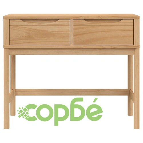 Конзолна маса FLORO восъчнокафява 89,5x36,5x73 см бор масив ➤ топ цена ➤ sorbe.bg